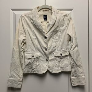 GAP White Jean Jacket